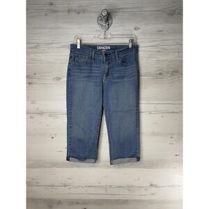 Denizen from Levis Capris Womens 8 Blue Denim Stretch Solid Casual
